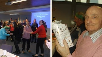 Glasgow care home Residents enjoy intergenerational Christmas meal